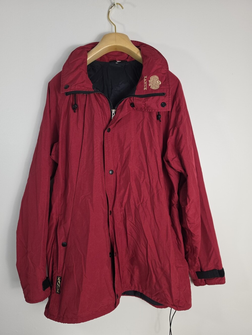 Kanuk Red Hooded Raincoat